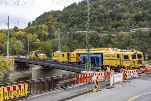 Reconstruction in the Ahr Valley, after the flood of July 2021, restoration of the railway
