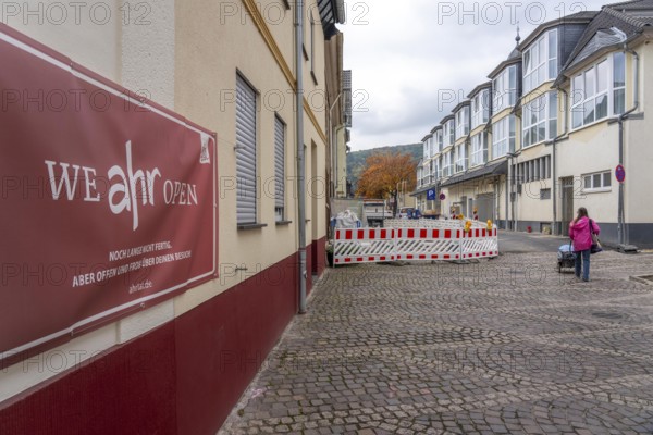 Reconstruction in the Ahr Valley, after the flood of July 2021, advertising for the Ahr Valley,