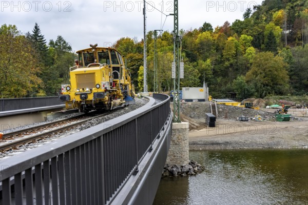 Reconstruction in the Ahr Valley, after the flood of July 2021, restoration of the railway