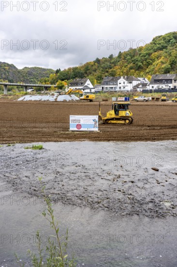 Reconstruction in the Ahr Valley, after the flood of July 2021, restoration of the river landscape,