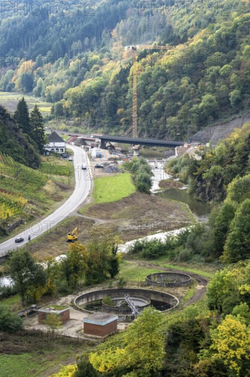 Reconstruction in the Ahr Valley, after the flood of July 2021, provisional sewage treatment