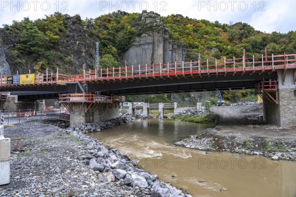 Reconstruction in the Ahr Valley, after the flood of July 2021, restoration of the railway