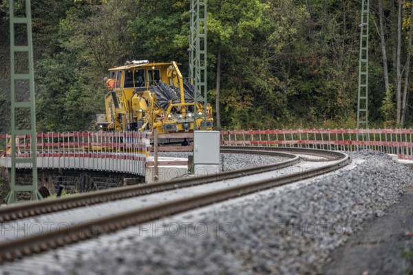 Reconstruction in the Ahr Valley, after the flood of July 2021, restoration of the railway