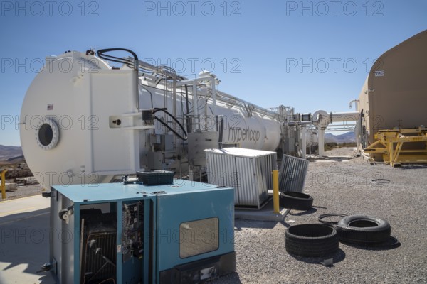 Las Vegas, Nevada - The Hyperloop One test site in the desert north of Las Vegas. The company had