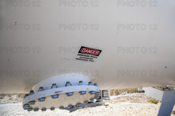 Las Vegas, Nevada - The Hyperloop One test site in the desert north of Las Vegas. The company had