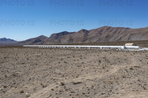 Las Vegas, Nevada - The Hyperloop One test site in the desert north of Las Vegas. The company had