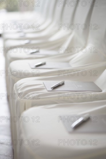 ITA Italy Castelfalfi chair row ahead of an event for tourism managers
