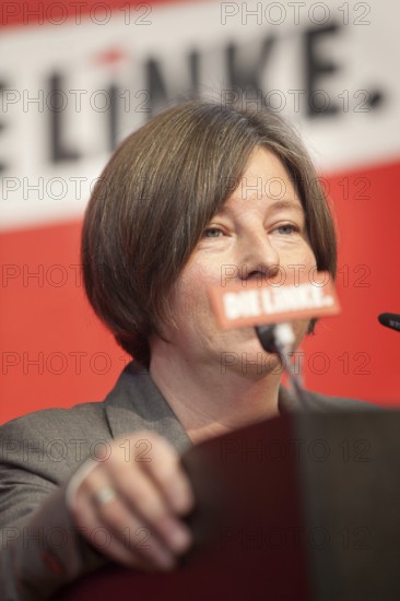DEU Berlin Katrin Lomscher during the Left Party Congress in Berlin-Lichtenberg. Germany Berlin,