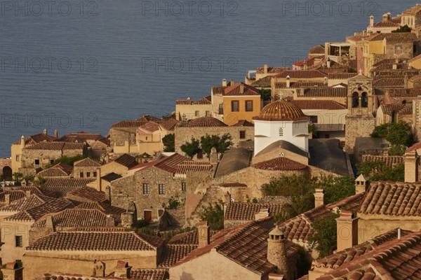 Soft morning light, Holy Church of the Virgin Mary Myrtidiotissa (or Critikias), picturesque town