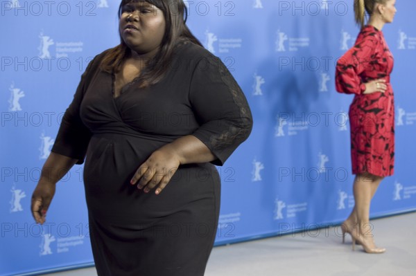 DEU, Germany, Berlin Gabourey Sidibe and Victoria Mahoney during a photo session to present their