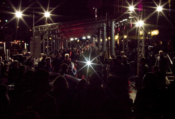 DEU, Germany, Berlin fans are waiting for Helena Bonham Carter and Colin Firth in front of the