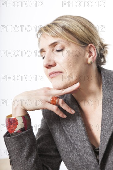 DEU Germany Germany Berlin The new chairwoman of the Greens, Simone Peter, during an interview with