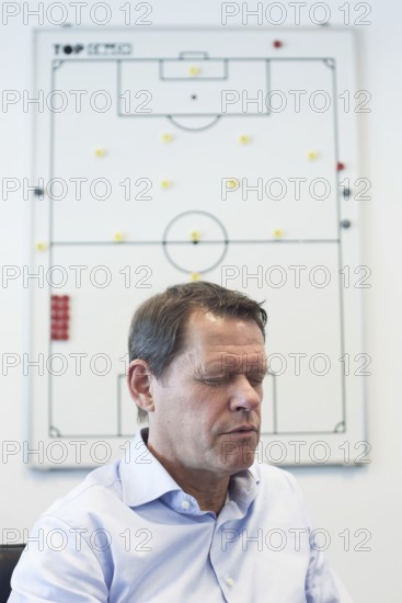 DEU Hamburg The Dane Frank Andresen, sports director of HSV, in his office in the Imtech Arena.