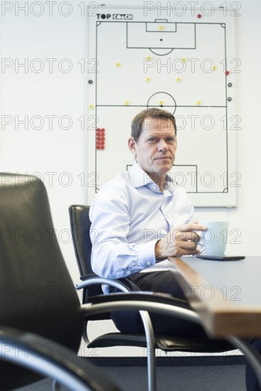 DEU Hamburg The Dane Frank Andresen, sports director of HSV, in his office in the Imtech Arena.