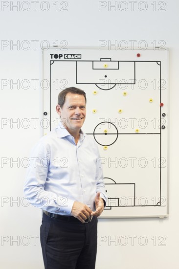 DEU Hamburg The Dane Frank Andresen, sports director of HSV, in his office in the Imtech Arena.