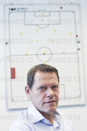 DEU Hamburg The Dane Frank Andresen, sports director of HSV, in his office in the Imtech Arena.