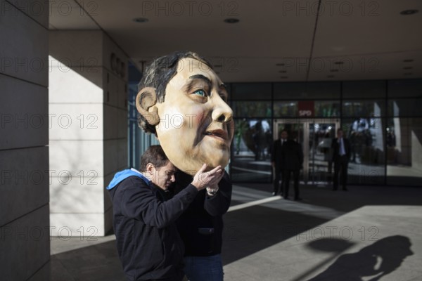DEU Germany Germany Berlin protest action by Campact against NSA espionage in front of the SPD