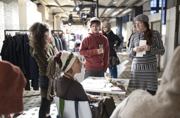 DEU Germany Berlin Alternative fashion fair Ethical Fair at E-Werk. DEU Germany Berlin Alternative