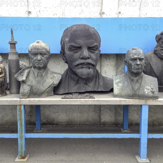DEU Germany Germany Flensburg Sculptures made of bronze and other metals of the 'heroes from bygone