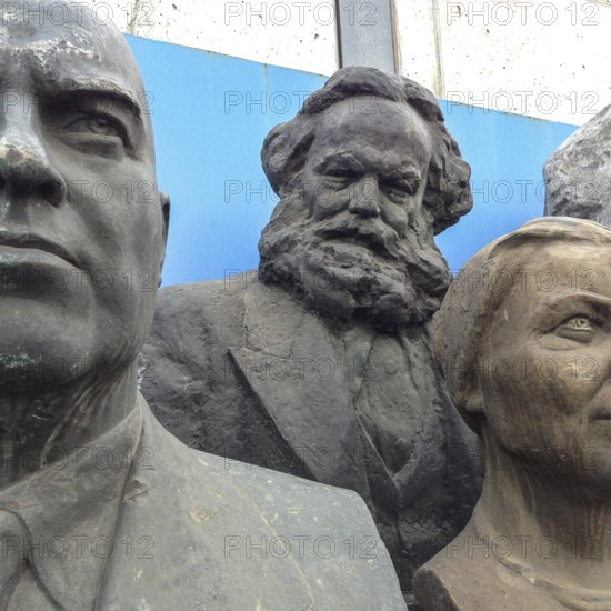 DEU Germany Germany Flensburg Sculptures made of bronze and other metals of the 'heroes from bygone