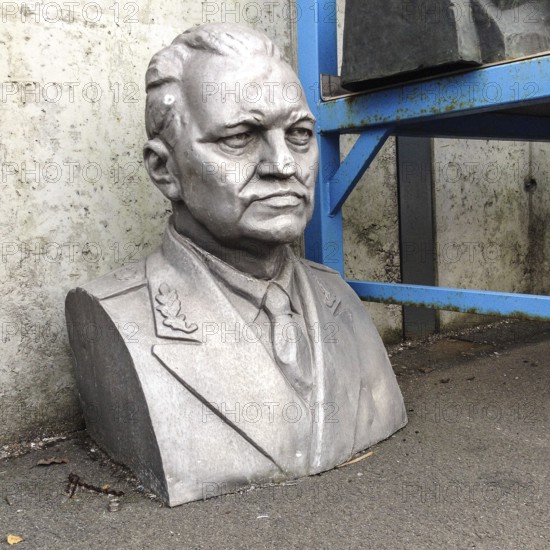 DEU Germany Germany Flensburg Sculptures made of bronze and other metals of the 'heroes from bygone