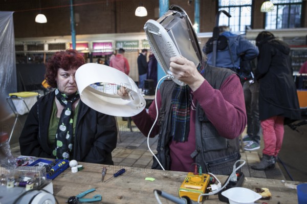 DEU Germany Germany Berlin Citizen Art Days by the artist group 'Parallel Worlds at Markthalle Neun