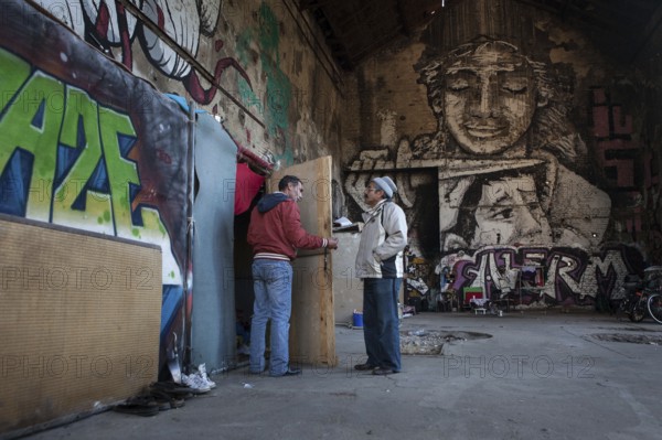 DEU Germany Germany Berlin Citizen Art Days by the artist group 'Parallel Worlds at Markthalle Neun