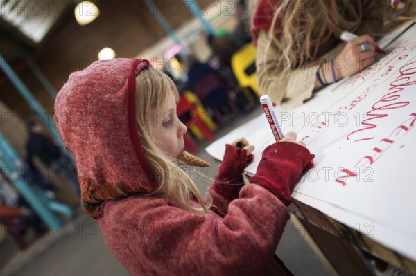 DEU Germany Germany Berlin Citizen Art Days by the artist group 'Parallel Worlds at Markthalle Neun