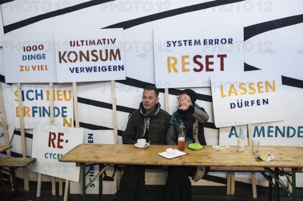 DEU Germany Germany Berlin Citizen Art Days by the artist group 'Parallel Worlds at Markthalle Neun
