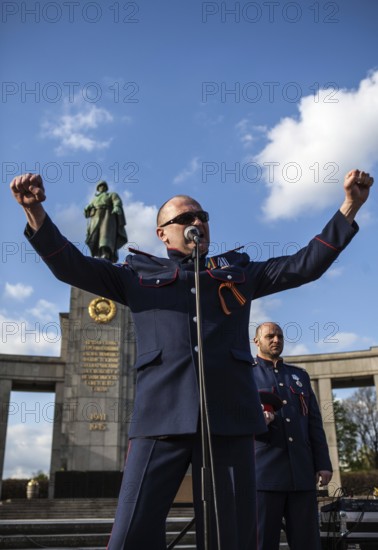 DEU Germany Germany Berlin Pro-Russian demonstration against NATO expansion in Ukraine and for