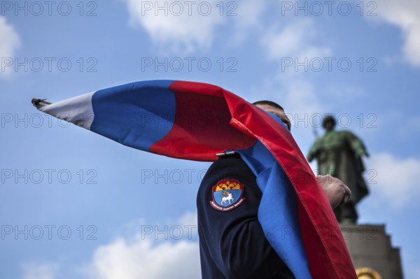 DEU Germany Germany Berlin Pro-Russian demonstration against NATO expansion in Ukraine and for