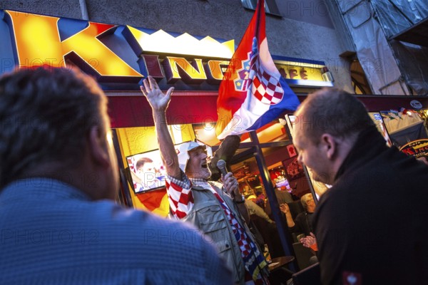 DEU Germany Germany Berlin Public viewing of the World Cup preliminary match between Croatia and