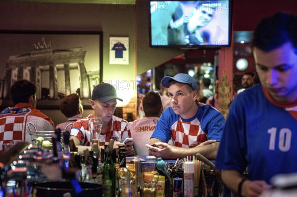 DEU Germany Germany Berlin Public viewing of the World Cup preliminary match between Croatia and