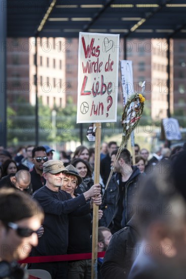 DEU Germany Germany Berlin Monday demonstration on Potsdamer Platz, as an alternative during the