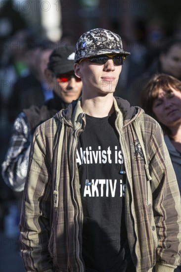 DEU Germany Germany Berlin Monday demonstration on Potsdamer Platz, as an alternative during the