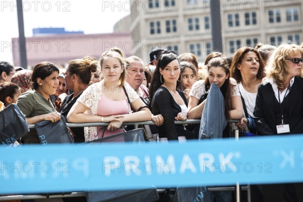 DEU Germany Germany Berlin Opening of a Primark movie at Alexanderplatz. Protests by several groups