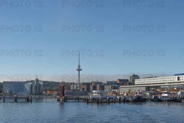 Harbor, Baltic Sea, city view Kiel, Kiel Fjord, shipping, regular ferry service, CAP adventure