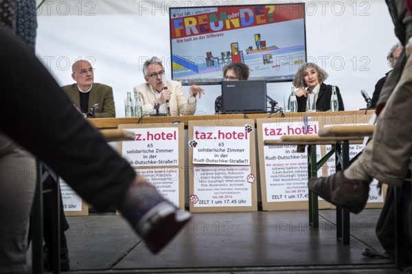 DEU Germany Germany Berlin The TazLab 2016 under the motto 'Strangers or Friends — the Lust for