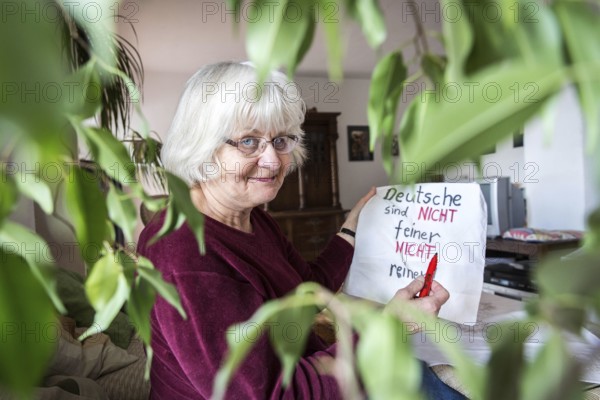 DEU Germany Germany Berlin House visit to Irmela Mensah-Schramm, who has been fighting the