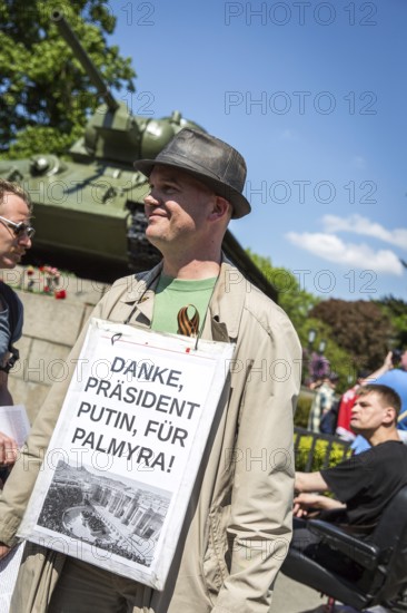 DEU Germany Germany Berlin Members of the Russian rocker group Nightwolves celebrated the 71st