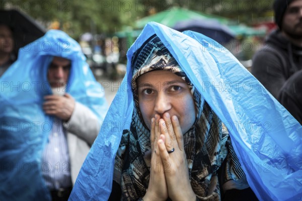 DEU Germany Germany Berlin Protest rally against intolerance of wearing headscarves and the ban on