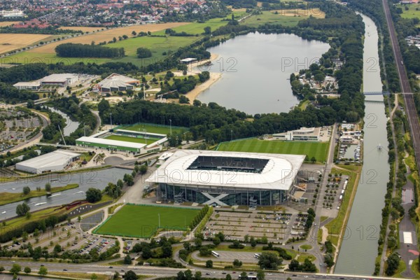 Volkswagen Arena of VfL Wolfsburg, Bundesliga football club, Volkswagenwerk Wolfsburg, Lower