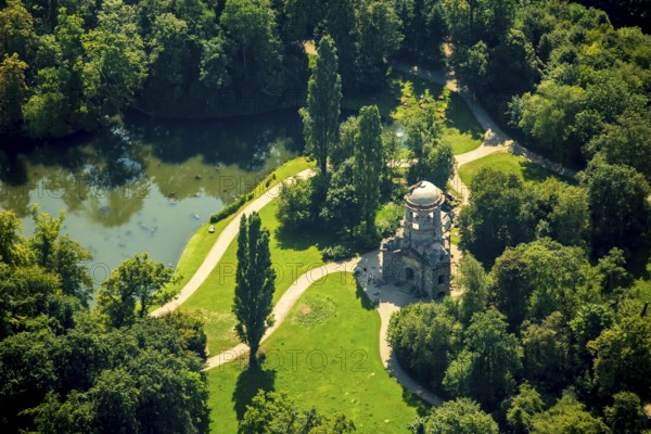 Merkurtempel, Schloss Schwetzingen with palace gardens, Schwetzingen, Baden-Württemberg, Germany,