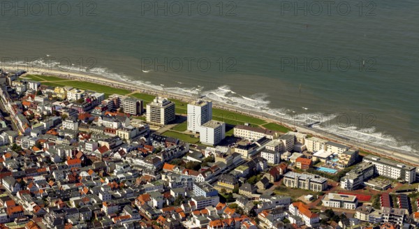 Aerial photo, Norderney, North Sea, North Sea island, East Frisian Islands, Lower Saxony, Germany,