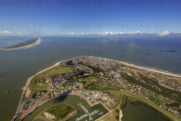 Location Norderney, West Island, aerial view, Norderney, North Sea, North Sea island, East Frisian