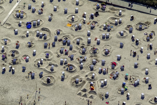 Aerial photo, Wangerooge, North Sea, North Sea island, East Frisian Islands, Lower Saxony, Germany,