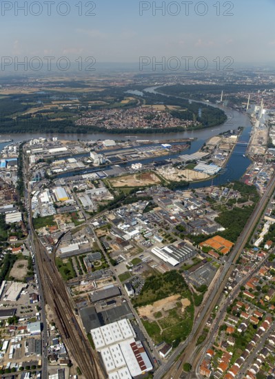 Rheinchemie Rheinau-Hafen Mannheim, Rhine, Mannheim, Baden-Württemberg, Germany, Europe, aerial