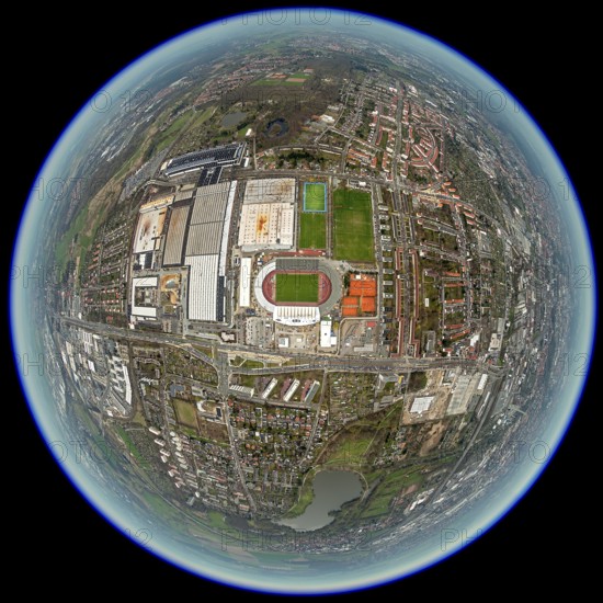 Eintracht Braunschweig stadium with west and east stands, Braunschweiger Turn- und Sportverein