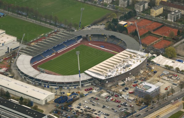 Eintracht Braunschweig stadium with west and east stands, Braunschweiger Turn- und Sportverein
