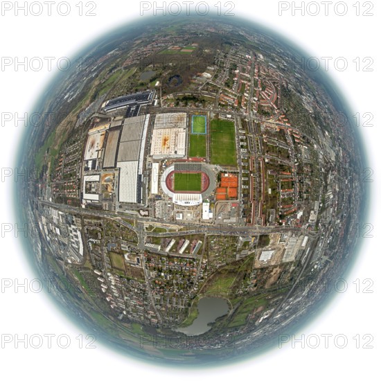 Eintracht Braunschweig stadium with west and east stands, Braunschweiger Turn- und Sportverein